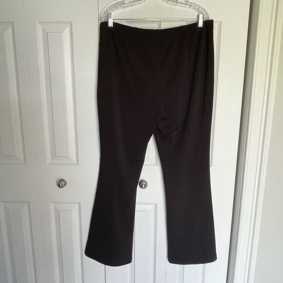 Susan Graver Straight Leg Pants Black Large Pull On Straight Women - Picture 1 of 12